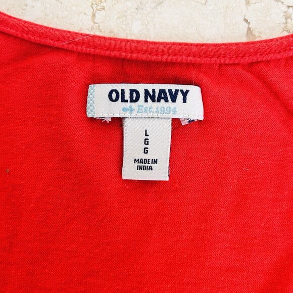 Red White and Blue Tank Top Bundle 4 Shirts Size L Stars Solids Beaded Patriotic - Picture 9 of 9